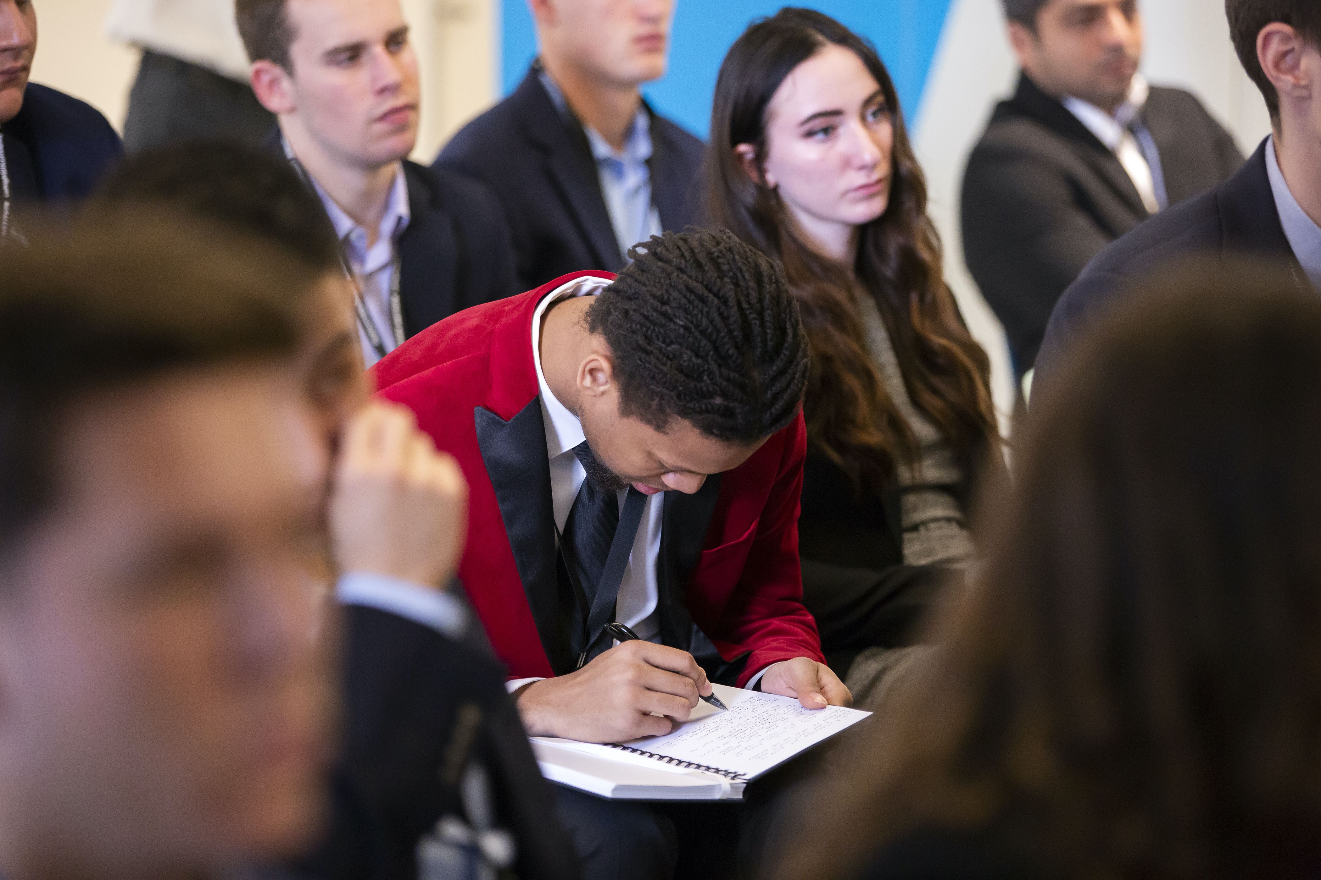 Student session at the Lehigh@NasdaqCenter